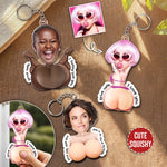 Drive Safe - Naughty 3D Squishy Gifts For Him, Husband, Boyfriend - Personalized Keychain