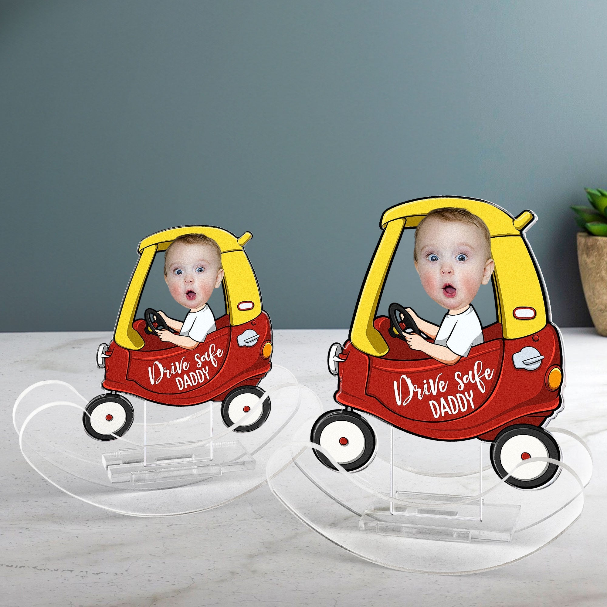 Drive Safe - Personalized Photo Acrylic Shaking Stand