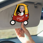 Drive Safe Reminder - Personalized Wooden Photo Car Visor Clip