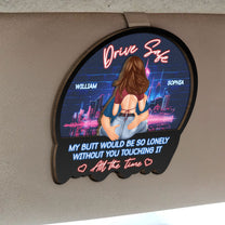 Drive Safe - Valentines Day Gifts For Husband, Boyfriend - Personalized Wooden Car Visor Clip - Gift For Husband