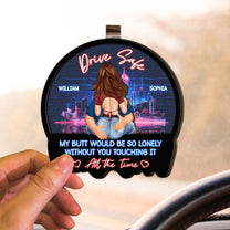 Drive Safe - Valentines Day Gifts For Husband, Boyfriend - Personalized Wooden Car Visor Clip - Gift For Husband