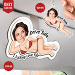 Drive Safe Version Funny - Valentines Day Gifts For Husband, Boyfriend - Custom Photo Gift Set
