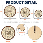 Drive Safe We Love You - Personalized Wooden Car Visor Clip