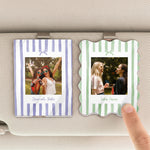 Drive Safe, Bestie - Retro Frame - Upload Friendship Photo - Personalized Car Visor Clip 3