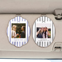Drive Safe, Bestie - Retro Frame - Upload Friendship Photo - Personalized Car Visor Clip 2