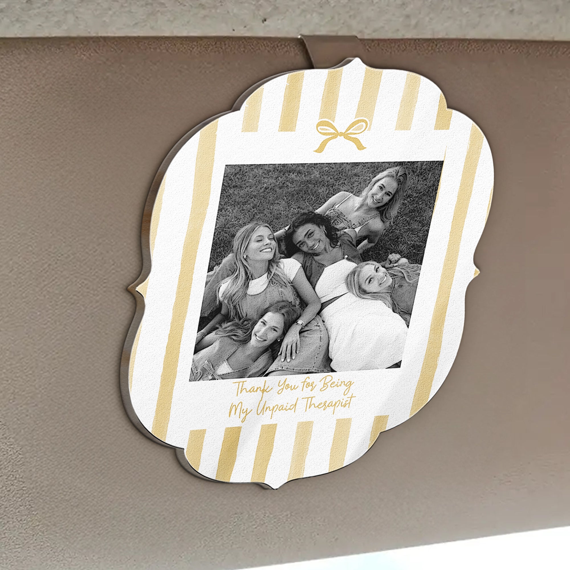 Drive Safe, Bestie - Retro Frame - Upload Friendship Photo - Personalized Car Visor Clip 5