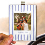 Drive Safe, Bestie - Retro Frame - Upload Friendship Photo - Personalized Car Visor Clip 6
