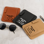 Drive Safe, Daddy - For Dad, Grandpa, Mom - Personalized Leather Car Visor Organizer