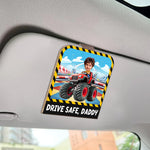 Drive Safe, Daddy - Personalized Wooden Photo Car Visor Clip