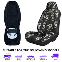 Drive Safe, Daddy, Grandpa, Mommy, Grandma With Cute Kids - Personalized Car Seat Cover