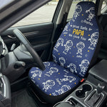Drive Safe, Daddy, Grandpa, Mommy, Grandma With Cute Kids - Personalized Car Seat Cover