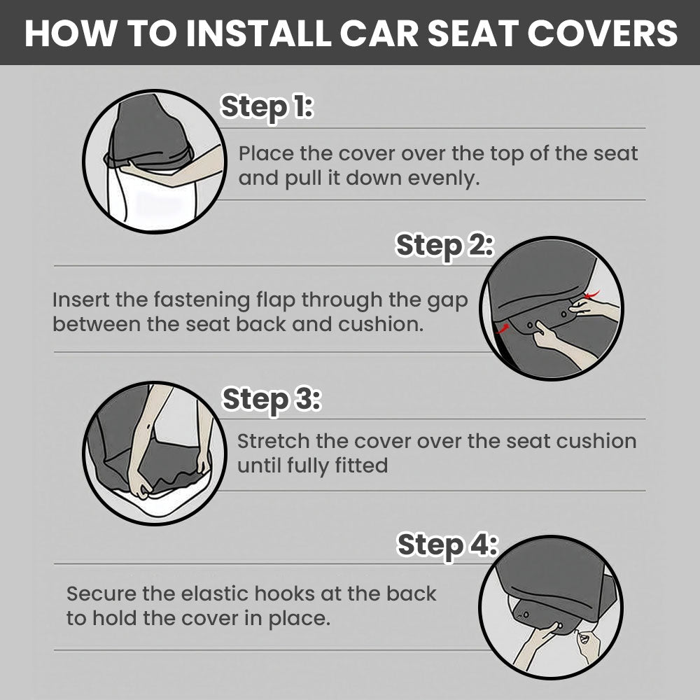 Drive Safe, Daddy, Grandpa, Mommy, Grandma With Cute Kids - Personalized Car Seat Cover