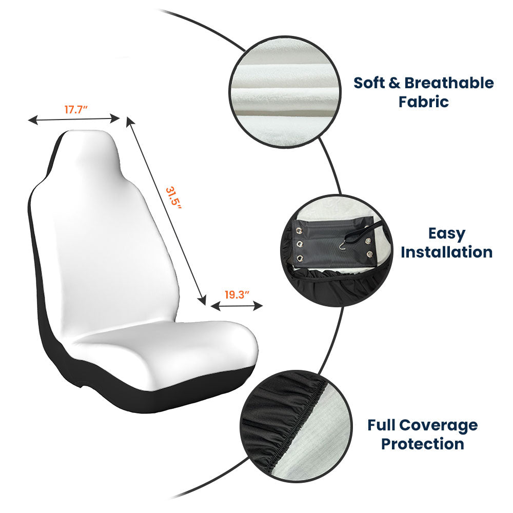 Drive Safe, Daddy, Grandpa, Mommy, Grandma With Cute Kids - Personalized Car Seat Cover