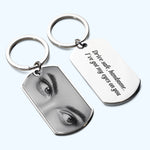 Drive Safe, Handsome. I’m Watching You - Personalized Stainless Steel Photo Keychain