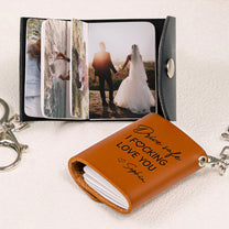 Drive Safe, I Fucking Love You -Personalized Mini Photo Album Keychain