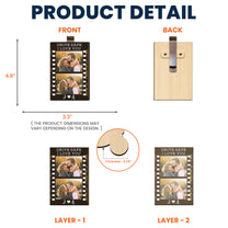 Drive Safe, I Love You - Personalized Wooden Photo Car Visor Clip