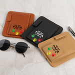 Drive Safe, Papa We Love You! - Personalized Leather Car Visor Organizer