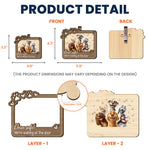 Drive Safe! We’re Waiting At The Door - Personalized Wooden Car Visor Clip