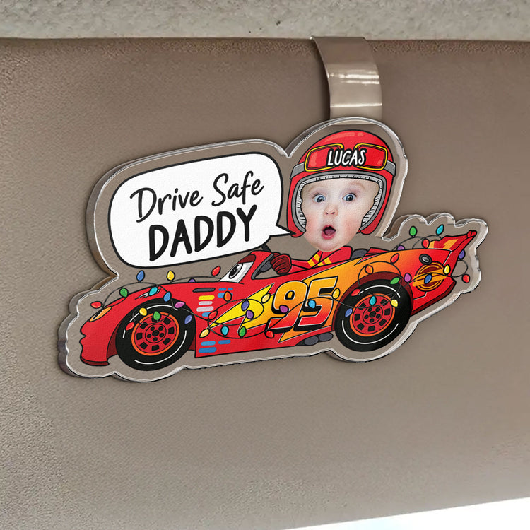 Drive-Safe-Daddy-Custom-Kid-Face-Fathers-Day-Gift-For-Dad-Husband-Personalized-Car-Visor-Clip-3