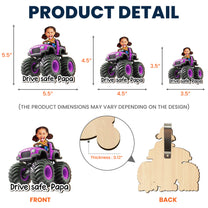 Drive-Safe,-Daddy,-Papa,-Mommy,-Grandma-Custom-Kids'-Face-Monster-Truck-Personalized-Car-Visor-Clip-5
