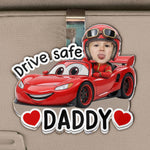 Drive-Safe,-Daddy,-Papa,-Mommy,-Grandma-Custom-Kids'-Face-Racing-Cars-Personalized-Car-Visor-Clip-2