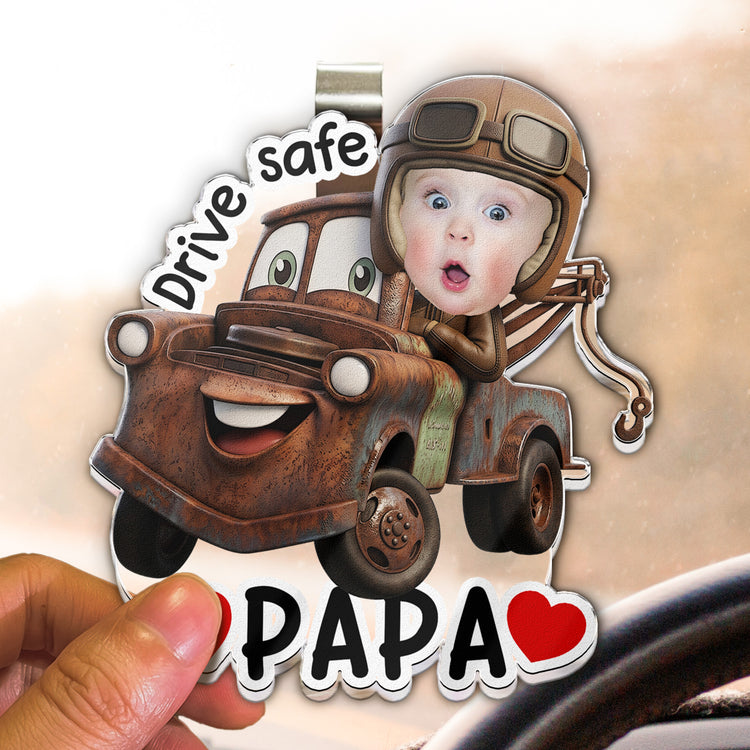 Drive-Safe,-Daddy,-Papa,-Mommy,-Grandma-Custom-Kids'-Face-Racing-Cars-Personalized-Car-Visor-Clip-4