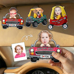 Drive-Safe,-Daddy,-Papa,-Mommy,-Uncle-Upload-Cute-Kid's-Photo-Personalized-Acrylic-Photo-Visor-Clip-1