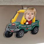 Drive-Safe,-Daddy,-Papa,-Mommy,-Uncle-Upload-Cute-Kid's-Photo-Personalized-Acrylic-Photo-Visor-Clip-3