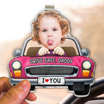 Drive-Safe,-Daddy,-Papa,-Mommy,-Uncle-Upload-Cute-Kid's-Photo-Personalized-Acrylic-Photo-Visor-Clip-4
