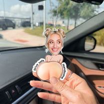 Drive-Safe,-Handsome-I-Love-You-3D-Squishy-Cute-&-Fun-Gifts-Personalized-Rear-View-Mirror-Accessory-2