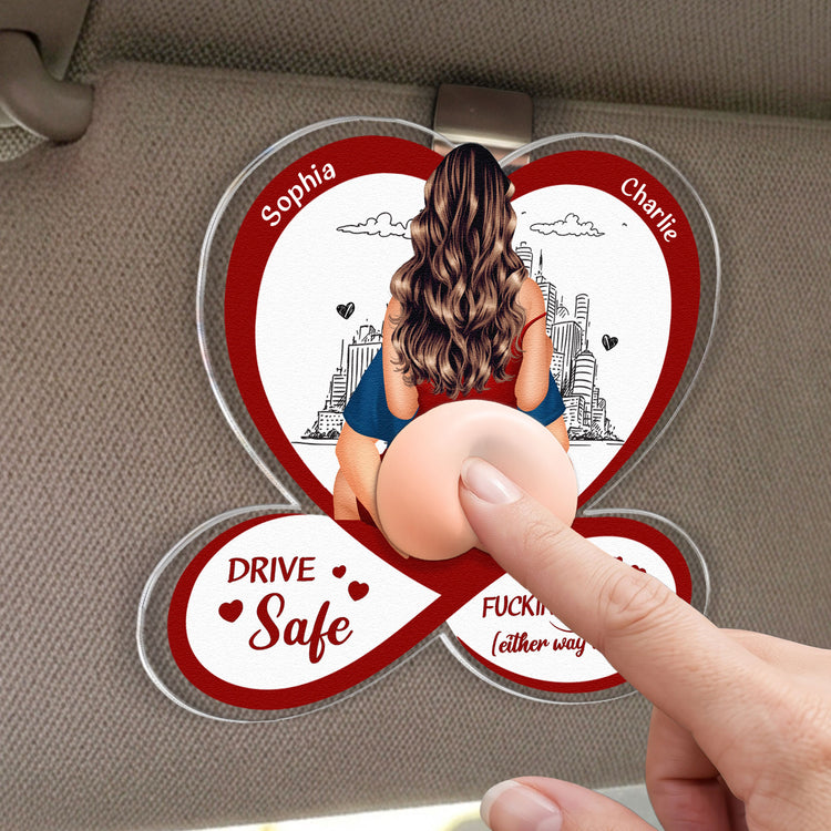 Drive-Safe-I-FCking-Love-You,-Gifts-For-Husband-3D-Squishy-Personalized-Car-Visor-Clip-2