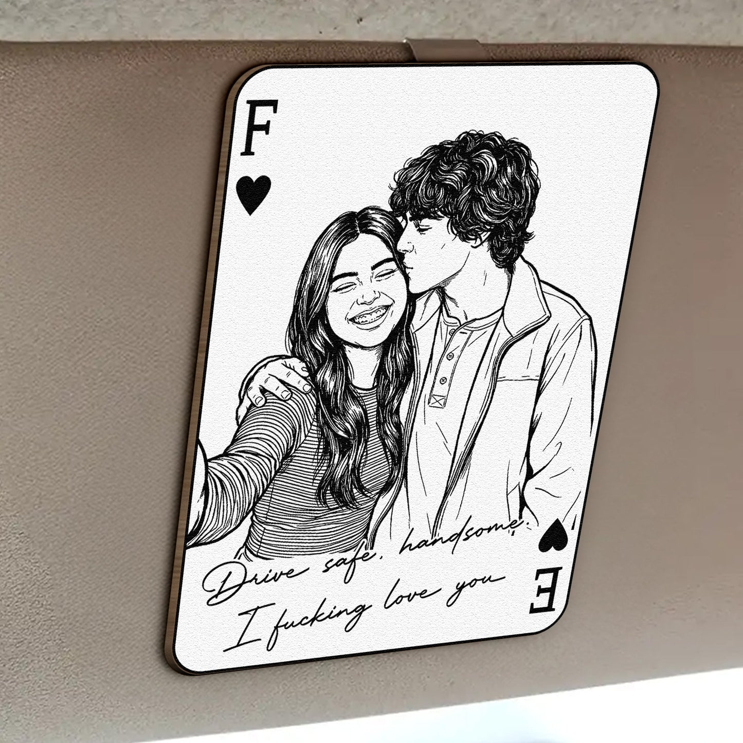 Drive-Safe-I-Love-You-Sketch-Line-Art-Anniversary-Gift-For-Him-Personalized-Car-Visor-Clip-3