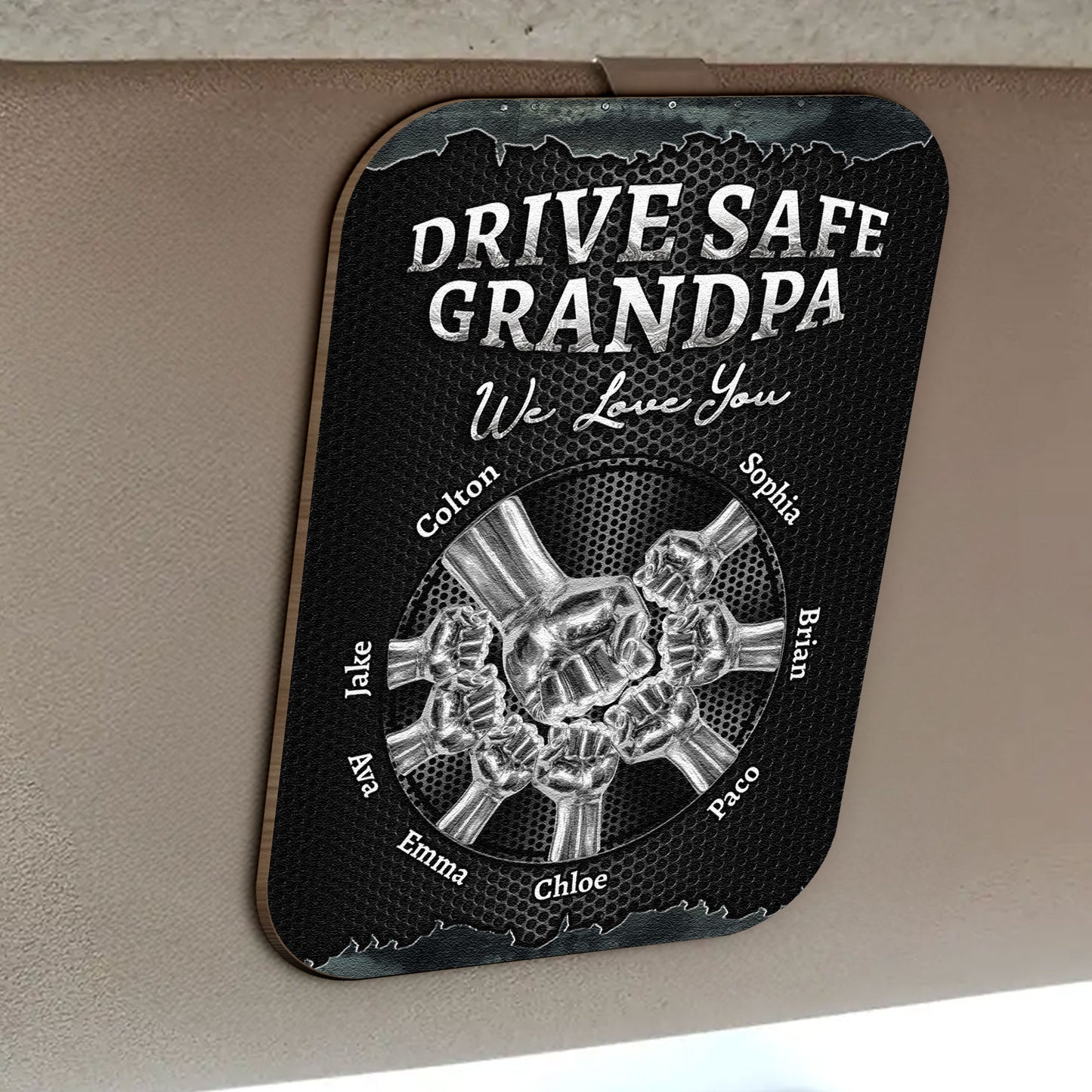 Drive-Safe-We-Love-You-For-Dad-Grandpa-Family-Personalized-Car-Visor-Clip-2