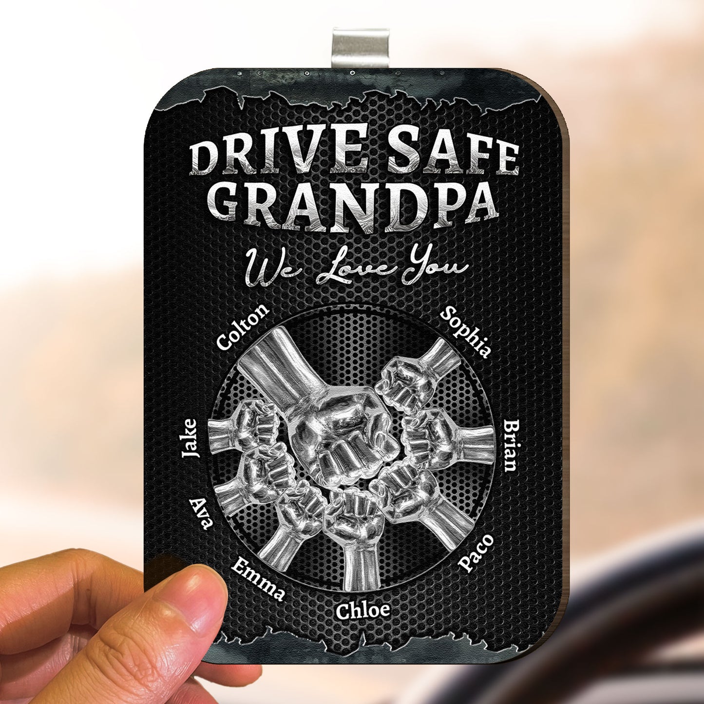 Drive-Safe-We-Love-You-For-Dad-Grandpa-Family-Personalized-Car-Visor-Clip-3