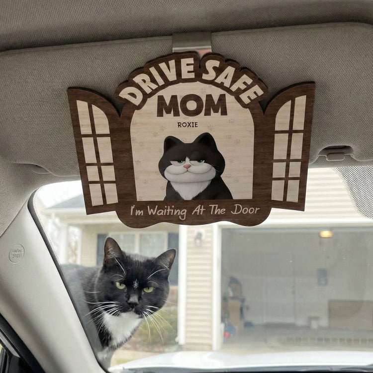 Drive_Safe_We_Re_Waiting_At_The_Door_Personalized_Wooden_Car_Visor_Clip_2