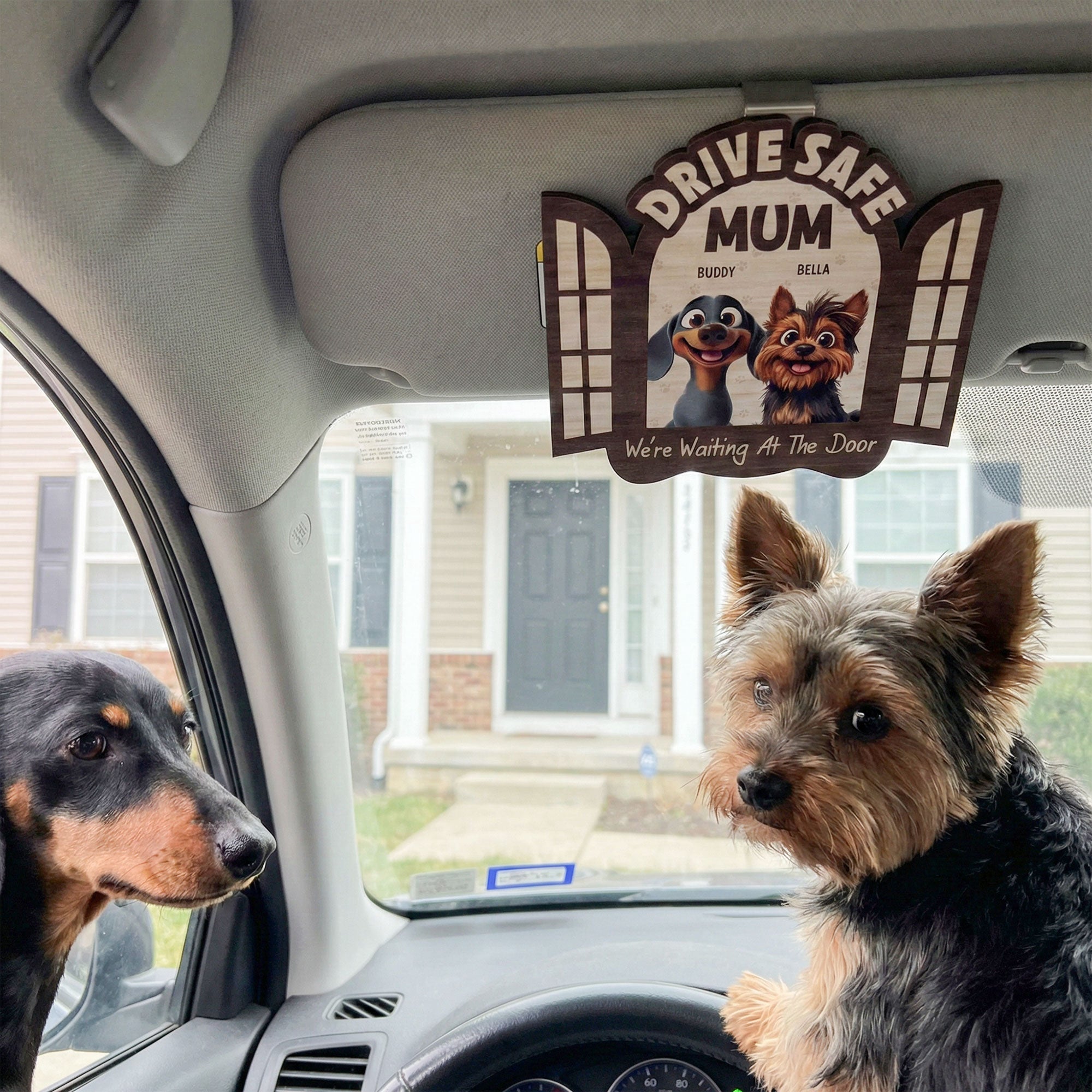Drive_Safe_We_Re_Waiting_At_The_Door_Personalized_Wooden_Car_Visor_Clip_4