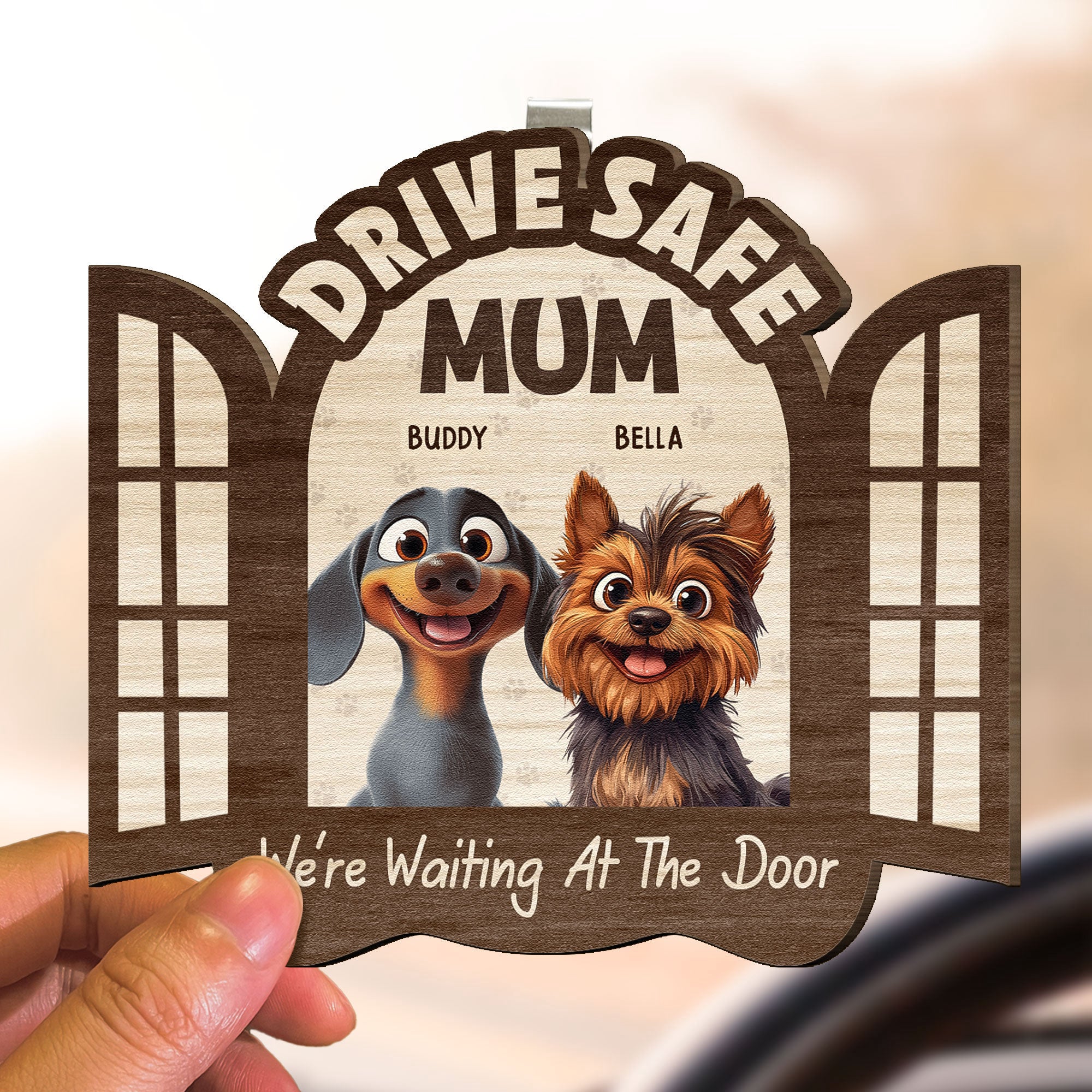 Drive_Safe_We_Re_Waiting_At_The_Door_Personalized_Wooden_Car_Visor_Clip_5