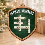 Dumpster Fire Response Team - Custom Name Coworkers Crosswords - Personalized Ornament