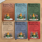 Dumpster On Fire Response Team - Funny Exchange Gift For Coworker Team - Personalized Leather Journal