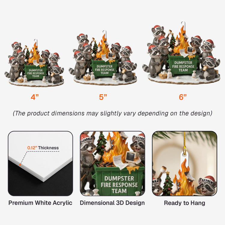 Dumpster_Fire_Response_Team_Bulk_Funny_Gifts_For_Coworker_Team_3D_Relief_Ornament_Personalized_Ornament_5