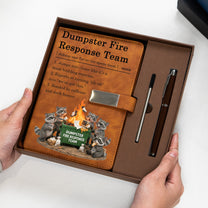 Dumpster-On-Fire-Response-Team-Funny-Gift-For-Coworkers-Team-Personalized-Notebook-Set-3