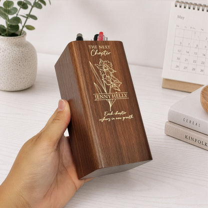 Each-Chapter-Ushers-In-New-Growth-Personalized-Pen-Holder-With-Clock-3