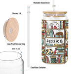 Easily Distracted By Cats And Books - Personalized Clear Glass Cup