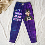 Eat Sleep Game Repeat - Personalized Sweatpants, Lounge Pants With Pockets