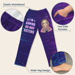 Eat Sleep Game Repeat - Personalized Sweatpants, Lounge Pants With Pockets