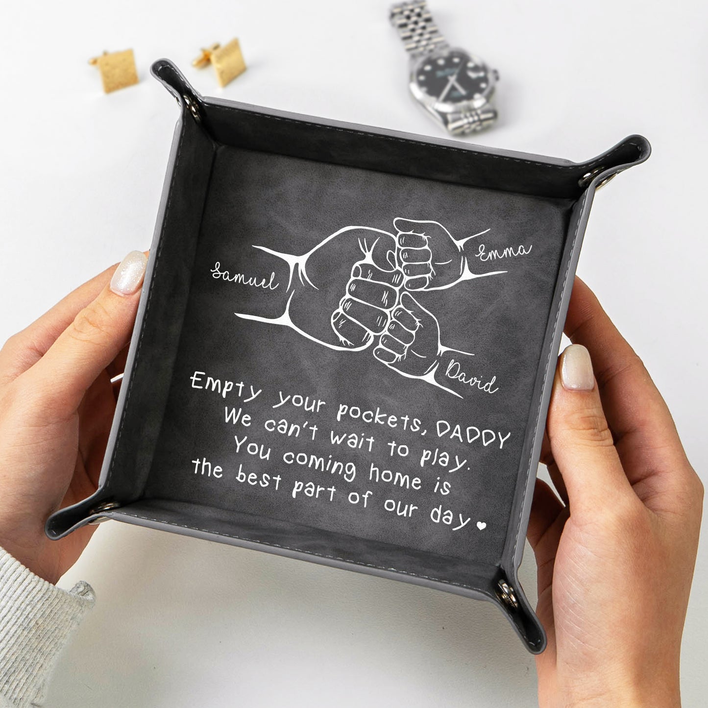 Empty-Your-Pockets,-Dad-We-Can't-Wait-To-Play-Personalized-Valet-Tray-3