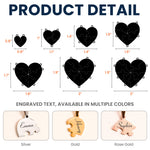 Engraved Names - Personalized Heart Puzzle Keychain