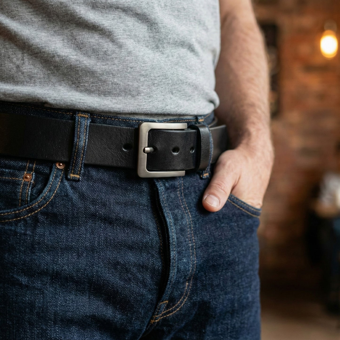 I Love You For Who You Are But That Sure Is A Bonus - Personalized Engraved Leather Belt - Gift For Husband