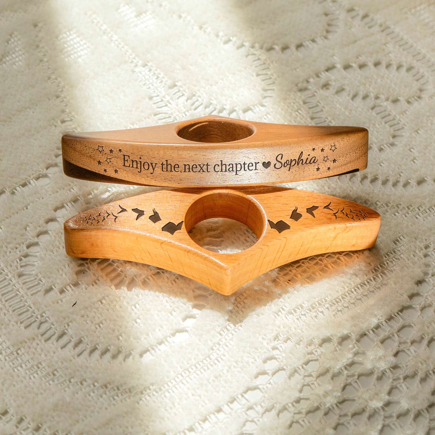 Enjoy The Next Chapter - Personalized Book Page Holder