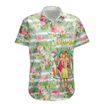 Enjoy The Summer Time - Personalized Photo Hawaiian Shirt